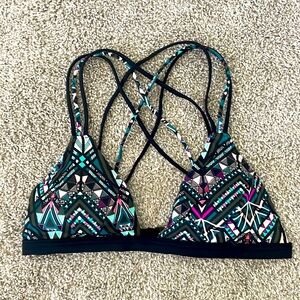 Geometric swimsuit top
